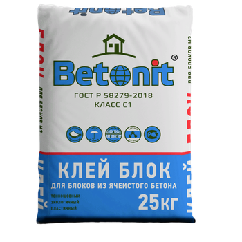 Клей для газосиликатных блоков "Betonit"/ 25 кг