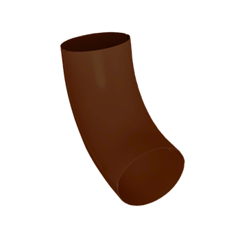 Колено трубы D100 коричневый