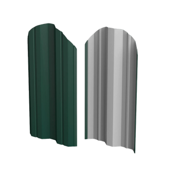 Штакетник М-образный фигурный 110х1250мм/ Зеленый/ RAL 6005