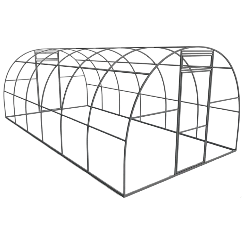 Каркас теплицы 6х3м (0,67) оцинк. Профиль дуги 40х20мм. Теплица 6м*3м*2м* "удачная стандарт".